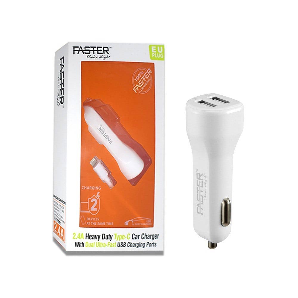 Faster Car Charger With Dual Ports FCC200