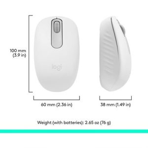 Logitech M196 Bluetooth Wireless Mouse | Compact Portable | White