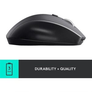 Logitech Marathon Mouse M705 1000 DPI, 2.4GHz Wireless, 5 Buttons, Hyper-Fast Scroll, Graphite