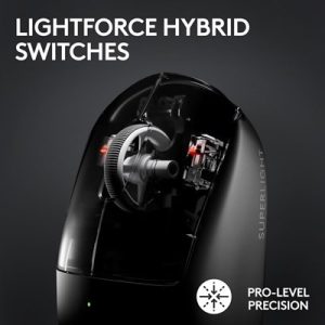Logitech PRO X SUPERLIGHT 2 Lightspeed Wireless Gaming Mouse | 910-006631 | Black
