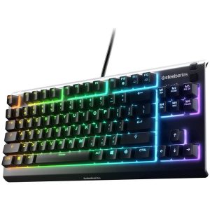 SteelSeries Apex 3 TKL RGB Gaming Keyboard Tenkeyless - Water & Dust Resistant - 64831 - US English