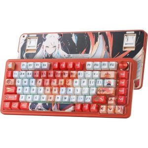 Redragon K673 PRO SE 75% 81 Keys Mechanical Gaming Keyboard, , Hot-Swap, Structure, RGB, , , Flaming Red