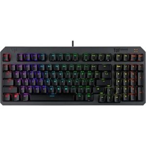 Asus TUF Gaming K3 Gen II Mechanical Keyboard, Compact 97-Key Layout, RGB Red Switches
