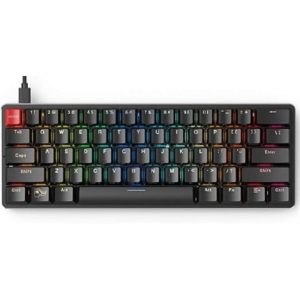 Glorious GMMK-COMPACT-BRN RGB Modular Mechanical Keyboard - Compact 60% Layout (61-Key) - Gateron Brown Tactile Switches