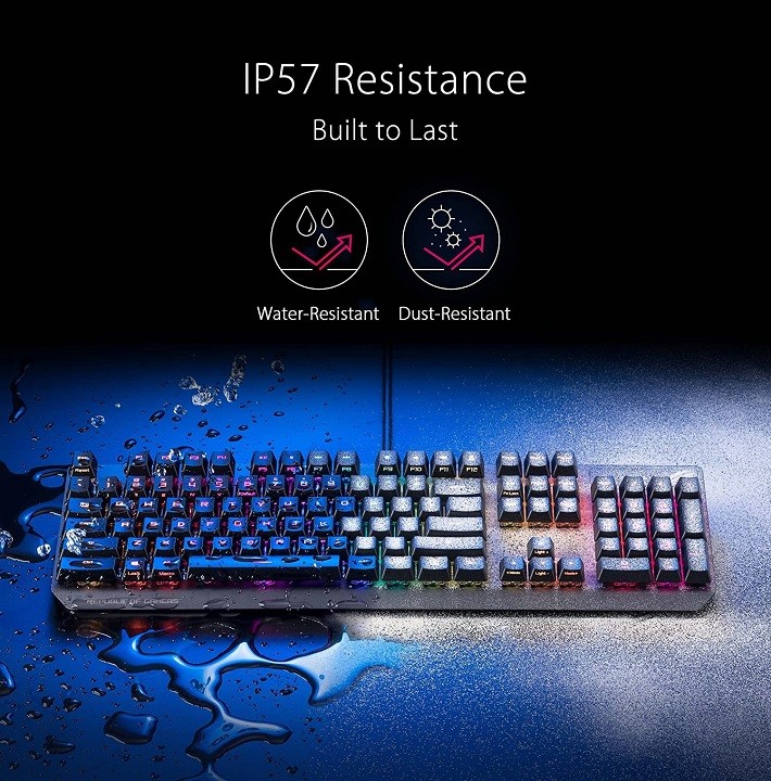 Asus ROG Strix Scope RX Optical Mechanical Gaming Keyboard - ROG RX RED - -BKUA00 - Image 4