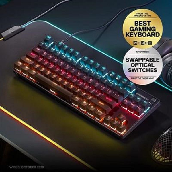 SteelSeries Apex 9 TKL Next Gen Optical Gaming Keyboard - OptiPoint Optical Switches - US English - 64847 - Image 2