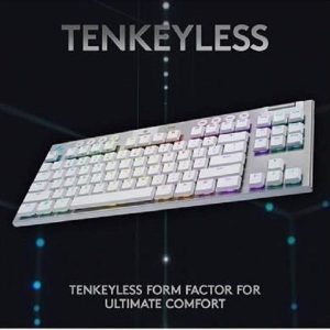 Logitech G915 TKL Tenkeyless LIGHTSPEED Wireless RGB Mechanical Gaming Keyboard US International Tactile