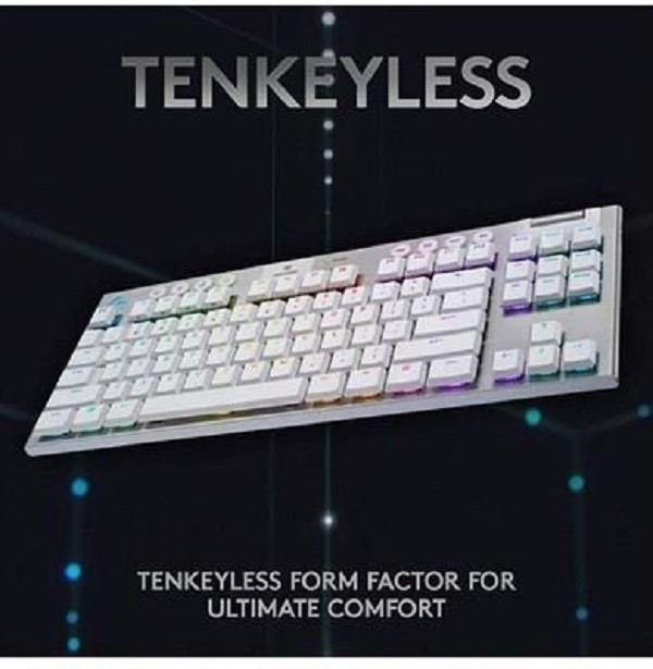 Logitech G915 TKL Tenkeyless LIGHTSPEED Wireless RGB Mechanical Gaming Keyboard US International Tactile