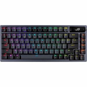 Asus ROG Azoth Gaming Custom Keyboard with 75 Keyboard Form Factor, PBT Keycaps, RGB-, ROG NX Red Switches