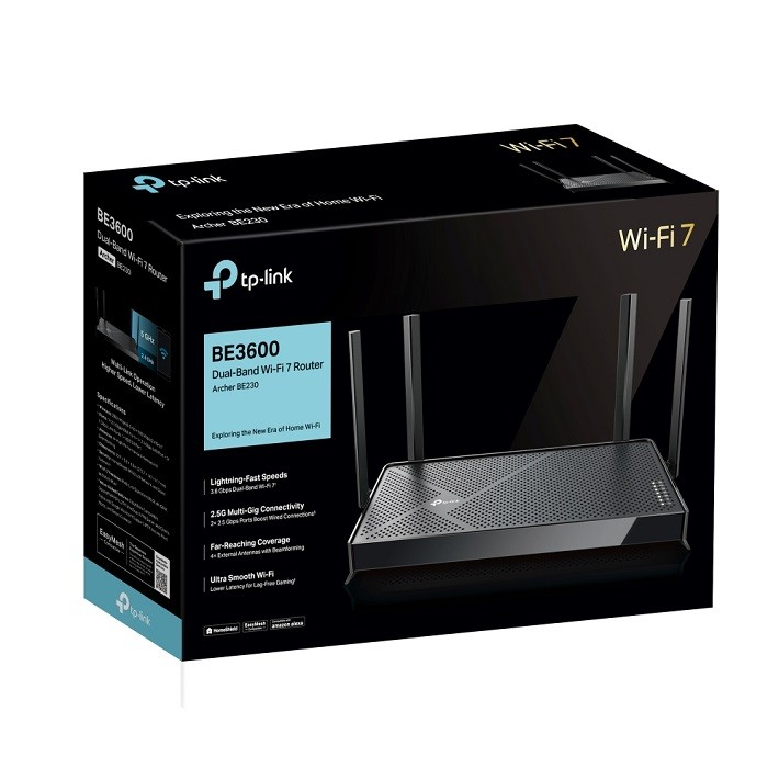 TP-Link Archer BE230 BE3600 Dual-Band Wi-Fi 7 Router (2× 2.5G Ports, Quad-Core CPU) - Image 8